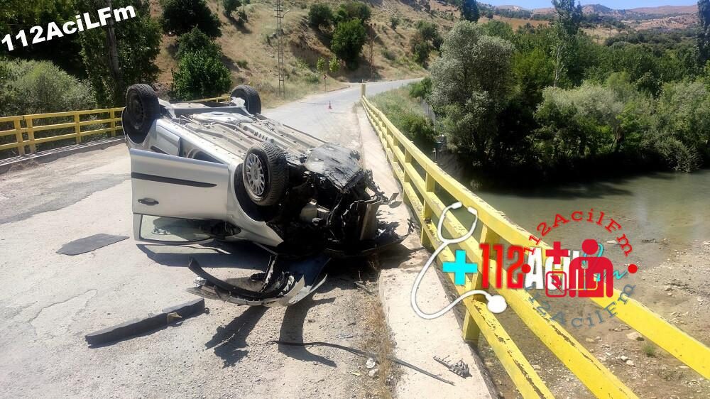 Tunceli'de Acil Tıp Teknisyeni Kaza Yaptı !