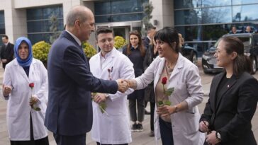 Numan Kurtulmuş,  14 Mart Tıp Bayramı dolayısıyla Meclis Hastanesi'ni ziyaret etti !